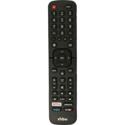 Télécommande compatible avec Hisense 65H10B2, 65H6C, 65H7B2, 65H7C, 65H8C, EN2A127H, EN2A27, EN2A27HT télévision,TV - Vhbw