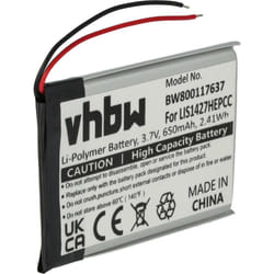 Vhbw - Batterie compatible avec Sony MDR-RF985R, MDR-ZX330 casque audio, écouteurs sans fil (650mAh, 3,7V, Li-polymère)