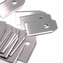 Vhbw - 30x Lames compatible avec Worx S500i, S500i s, S700i, WR101, WR101SI, WR130E m tondeuse - Lames de rechange, argenté, acier