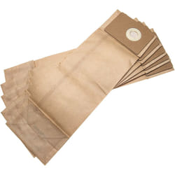 Vhbw - 5x Sacs compatible avec Nilfisk vu 100, vu 500 12, vu 500 15 aspirateur - papier, 40,9cm x 12,9cm marron
