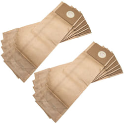 vhbw 10x Sacs compatible avec Nilfisk VU 100, VU 500 12, VU 500 15 aspirateur - papier, 40,9cm x 12,9cm marron