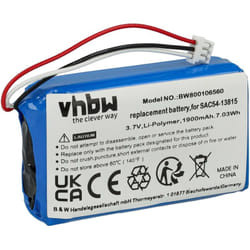 Vhbw - Batterie compatible avec SportDog tek V1L Handheld Transmitter collier de dressage de chien (1900mAh, 3,7V, Li-polymère)
