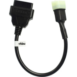 vhbw Adaptateur 6 Pin vers OBD2 16 pin compatible avec KTM 690 Duke (depuis 2011), 690 Enduro, 690 SMC, 690 Supermoto, LC8 990 Motos - 20 cm