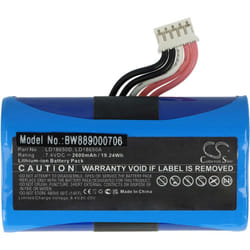 Vhbw - Batterie remplacement pour Pax XKD173, YW-002 pour scanner de code-barre pos (2600mAh, 7,4V, Li-ion)