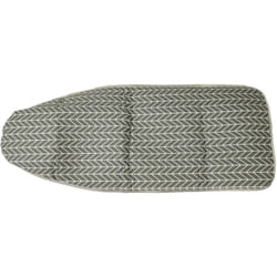 Housse de table de repassage compatible avec Kärcher sc 2.600 cb, sc 1702 b Profi, sc 3.100 b planche à repasser active blanc / jaune - Vhbw