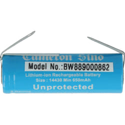 Batterie compatible avec Philips VisaPure Advanced SC5320, SC5340, SC5360 brosse nettoyante visage (3,7V, Li-ion) - Vhbw