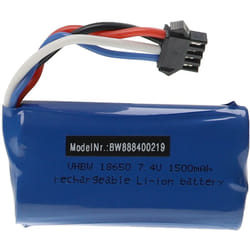 Vhbw - Batterie compatible avec udi 002, 902 modéle rc (1500mAh, 7,4V, Li-ion, 72 x 37 x 19 mm)