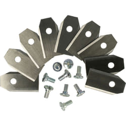 9x Lames tondeuses à gazon, argentées, en acier compatible avec Telsing 1000, 1500, 2500 r - Vhbw