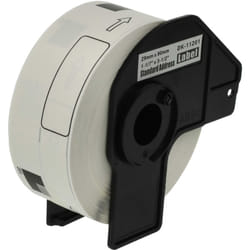 Rouleau d'étiquettes + support 29mm x 90mm (400 étiquettes) compatible avec Brother pt QL-1110NWB, QL-500 étiqueteuse - premium blanc - Vhbw