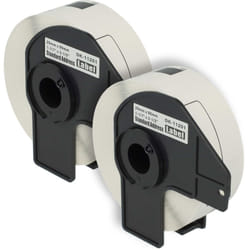 Rouleaux d'étiquettes, lot de 2x pièces 27mm x 90mm compatible avec Brother pt QL-710WSP, QL-700, QL-710, QL-710W, QL-720 imprimante d'étiquettes