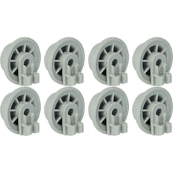 Vhbw - 8x Roulette pour panier inférieur remplacement pour Bosch 00170834, 00170838, 00183955, 00420198 pour lave-vaisselle - Diamètre 35 mm