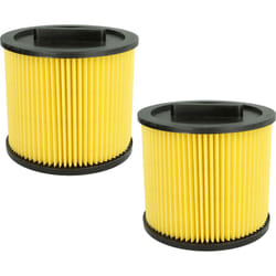 Vhbw - Lot de 2x filtres à cartouche compatible avec Thomas Power Edition 1520 c aspirateur - Filtre plissé, papier / plastique
