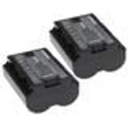 EXTENSILO 2x Batteries compatible avec Fuji / Fujifilm GFX100S X-S20 X-H2 appareil photo (2250mAh 72V Li-ion)