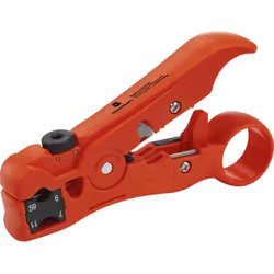 TOOLCRAFT TO-6609318 HSK-4132 Pince à dénuder adapté pour câbles coaxiaux, câbles ronds