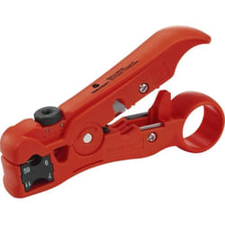 TOOLCRAFT TO-6609318 HSK-4132 Pince à dénuder adapté pour câbles coaxiaux, câbles ronds
