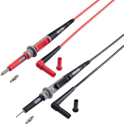 Voltcraft - MS-4PS-E Cordon de mesure de sécurité fiche de sécurité 4 mm pointe de test 1.00 m noir, rouge 1 pc(s)