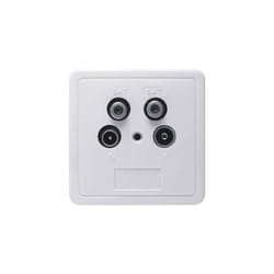 Prise antenne Renkforce RF-4470376 prise dantenne tv, fm, sat encastré, montage en saillie 1 pc(s)