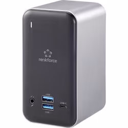 Station daccueil USB-C® Renkforce RF-4499452 Convient pour les marques: universel avec fonction de chargement