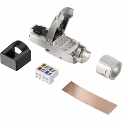 enquête Connecteur RJ 45 facile et rapide à installer sans outil Le boîtier en zinc moulé sous pression entièrement blindé ga ...