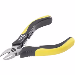 Toolcraft TO-6763704, Coupe-câbles manuel, Noir, Jaune, Noir, Acier inoxydable, Jaune, 60 HRC, 1,4 mm, 110 mm
