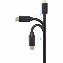 Renkforce RF-4531576 câble USB 2 m USB 3.2 Gen 2 (3.1 Gen 2) USB C Noir