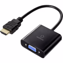 Renkforce RF-4531578, HDMI, VGA, 3.5 mm, 0,15 m, Noir