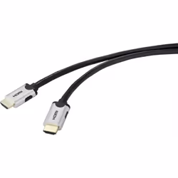 SpeaKa Professional SP-9063160, 0,5 m, HDMI Type A (Standard), HDMI Type A (Standard), Compatibilité 3D, Noir