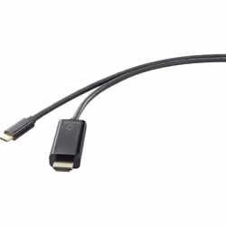 Renkforce RF-4531592, 1,8 m, USB Type-C, HDMI, Mâle, Mâle, Droit