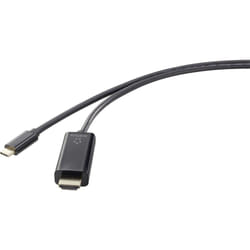 Renkforce RF-4531594 câble vidéo et adaptateur 3 m USB Type-C HDMI Noir