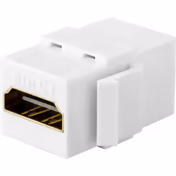 Renkforce RF-4532674, Plat, Blanc, HDMI, HDMI, Femelle, Femelle