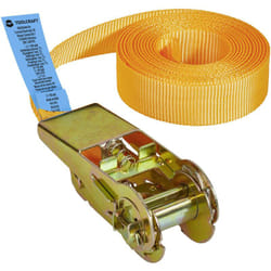 Toolcraft - TO-6802773 Sangle de serrage simple Force de traction lc : arrimage plaquant (simple/direct)=250 daN (l x l) 5 m x 25 mm à cliquet en