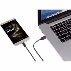 Renkforce RF-4536470 câble USB 0,15 m USB 3.2 Gen 1 (3.1 Gen 1) USB A USB C Noir
