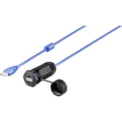 Renkforce USB 2.0 Cordon [1x USB 2.0 type A femelle - 1x USB 2.0 type A femelle] 1.00 m avec capuchon de protection A865112