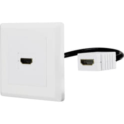 Renkforce - RF-4538136 hdmi Adaptateur [1x hdmi femelle - 1x hdmi femelle] blanc contacts dorés 15.00 cm