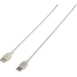 Renkforce RF-4538152 câble USB 3 m USB 2.0 USB A Transparent