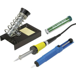 Basetech - Set de soudure ZD-30B 230 v 30 w forme de crayon avec étain à souder, avec support, avec pompe à dessouder, av