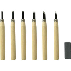 Basetech - BT-2283658 set de lames 7 pièces noir, bois A628362
