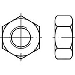 Toolcraft - TO-6861102 Écrou hexagonal M5 din 934 acier inoxydable V2A A2 100 pc(s)