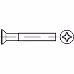 Informations techniques Entraînement (outil) : cruciforme Forme de la tête de vis : tête fraisée Longueur : 8 mm Matériau : a ...
