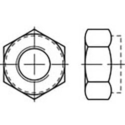 Toolcraft - TO-6864666 Écrou hexagonal M3 din 985 acier inoxydable V2A A2 100 pc(s)
