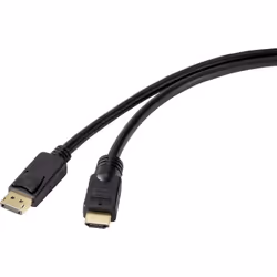 Renkforce RF-4581870, 10 m, HDMI Type A (Standard), HDMI Type A (Standard), Noir