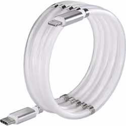 Renkforce TO-6886779, Blanc, USB C, Lightning, 1 m, Mâle, Mâle