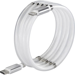 Renkforce TO-6886779 câble de téléphone portable Blanc 1 m USB C Lightning