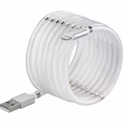 Renkforce TO-6897015, 2 m, Lightning, USB A, Mâle, Mâle, Blanc