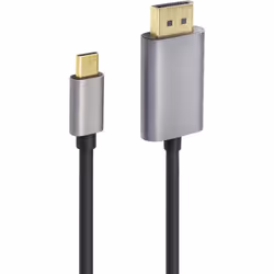 Renkforce RF-4600984 câble vidéo et adaptateur 1 m DisplayPort USB Type-C Noir