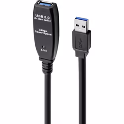 Renkforce RF-4598350 câble USB 20 m USB 3.2 Gen 1 (3.1 Gen 1) USB A Noir