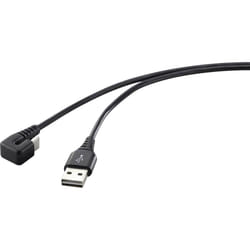 Renkforce RF-4609276 câble USB 1 m USB 2.0 USB C USB A Noir
