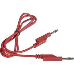 VOLTCRAFT Cordon de mesure Banane mâle 4 mm Banane mâle 4 mm 1.00 m rouge 1 pc(s) Y736652