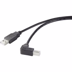 Renkforce RF-4613068, 0,5 m, USB A, USB B, USB 2.0, 480 Mbit/s, Noir