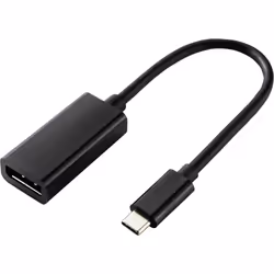 Renkforce RF-4613070, 0,14 m, DisplayPort, USB Type-C, Femelle, Mâle, Droit